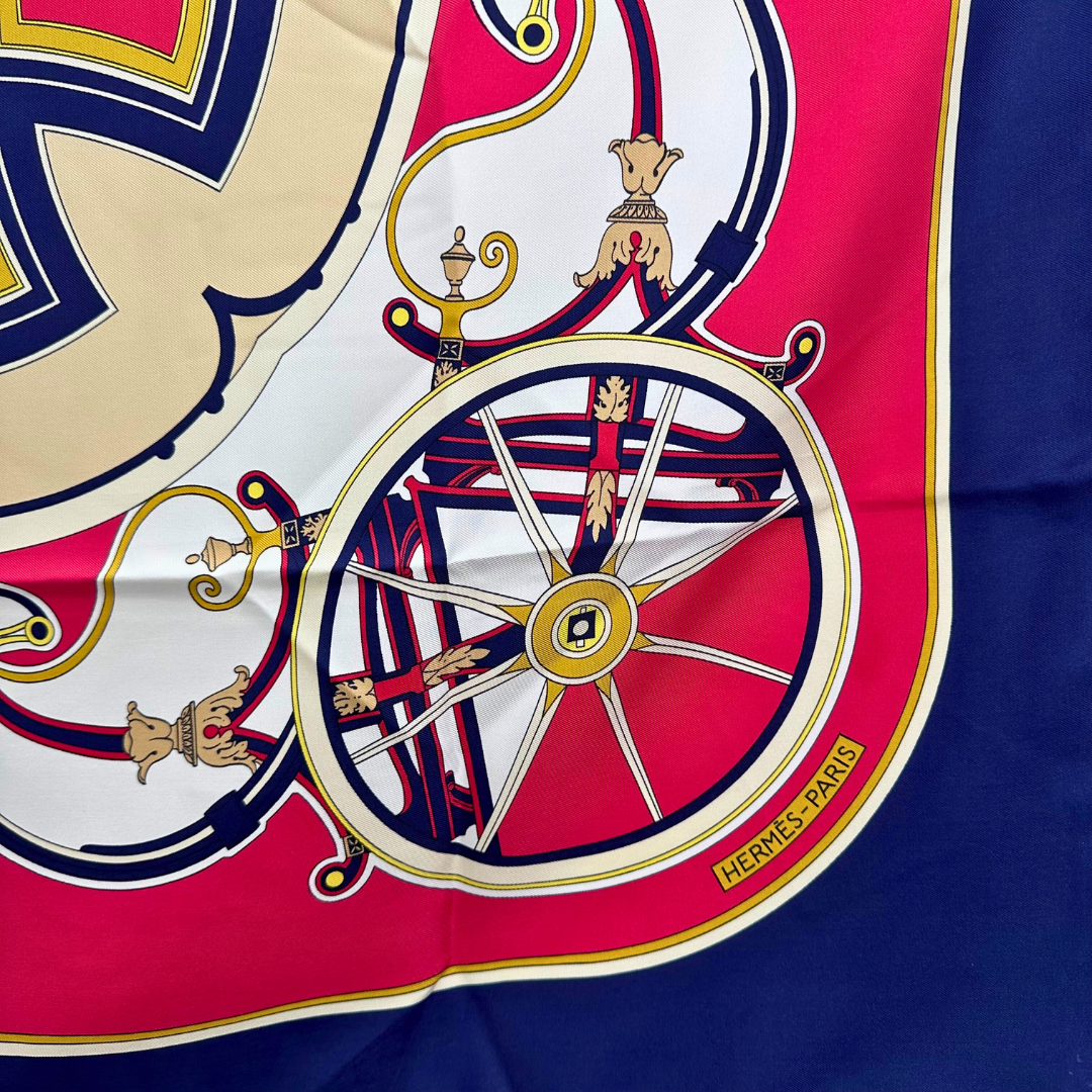 Hermes Scarf Washington's Carriage by Caty Latham