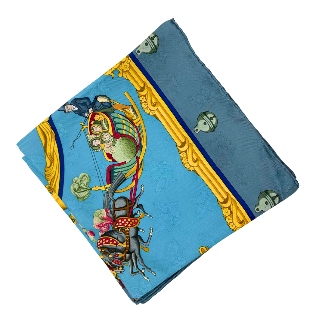 Plumes et Grelots Hermes Silk Scarf by Julia Abadi