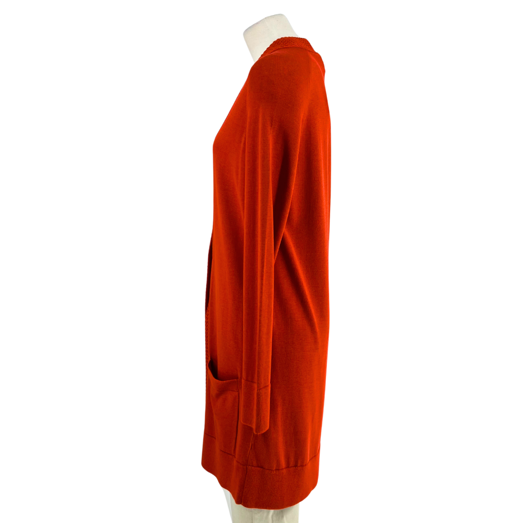 Hermes Burnt Orange Cardigan