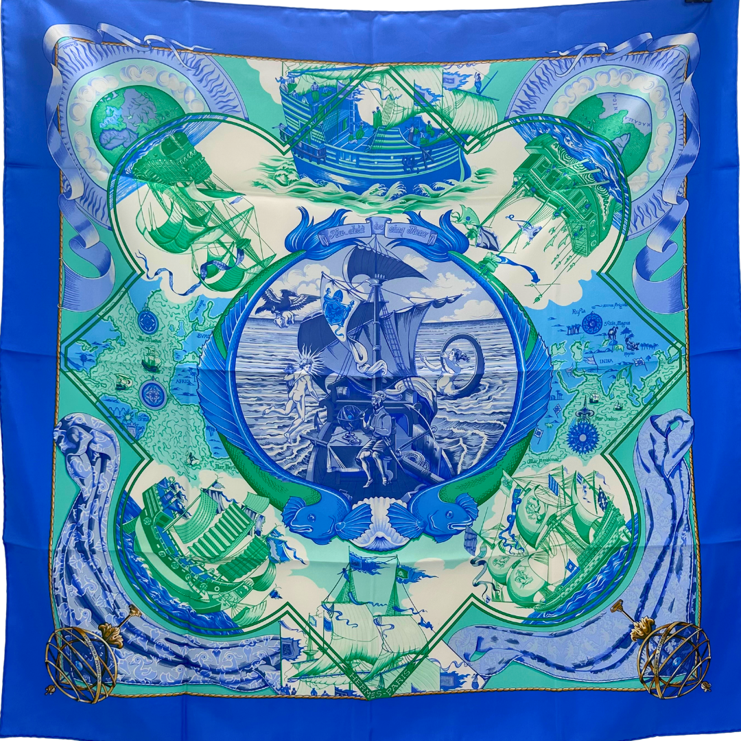 Au-delà Des Cinq Mers Hermes Scarf by Toutsy