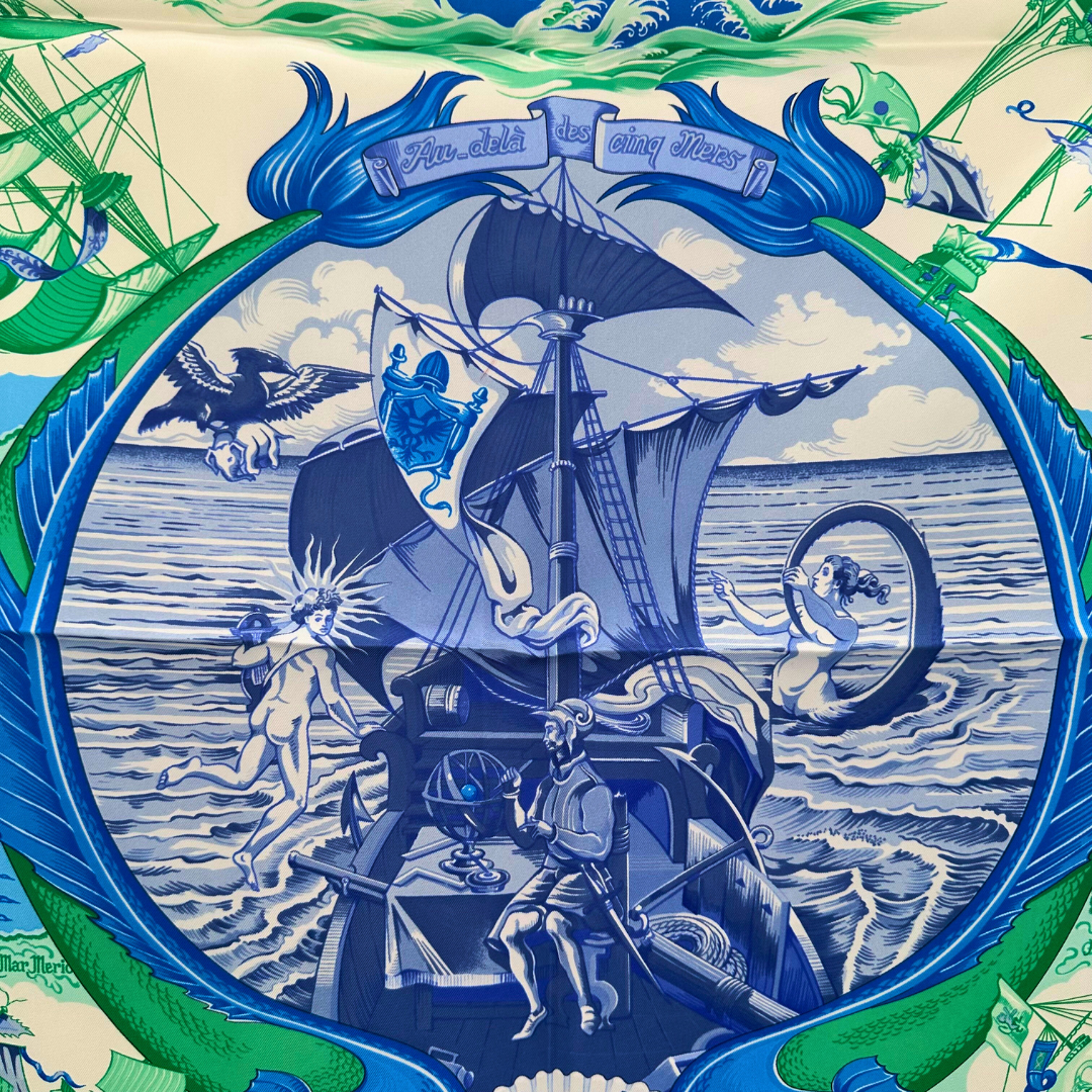 Au-delà Des Cinq Mers Hermes Scarf by Toutsy