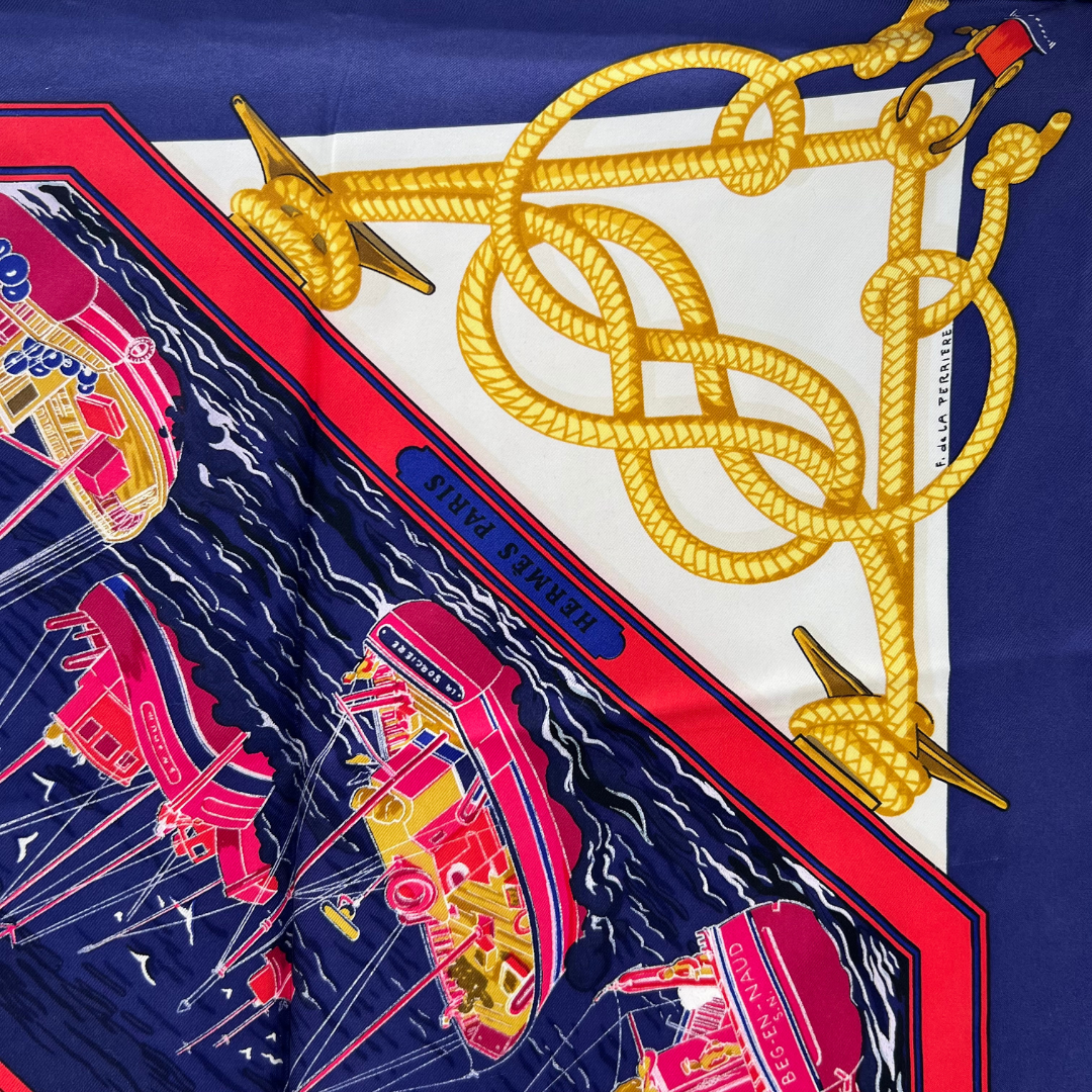 Retour de Peche Hermes Scarf by Francoise de la Perriere