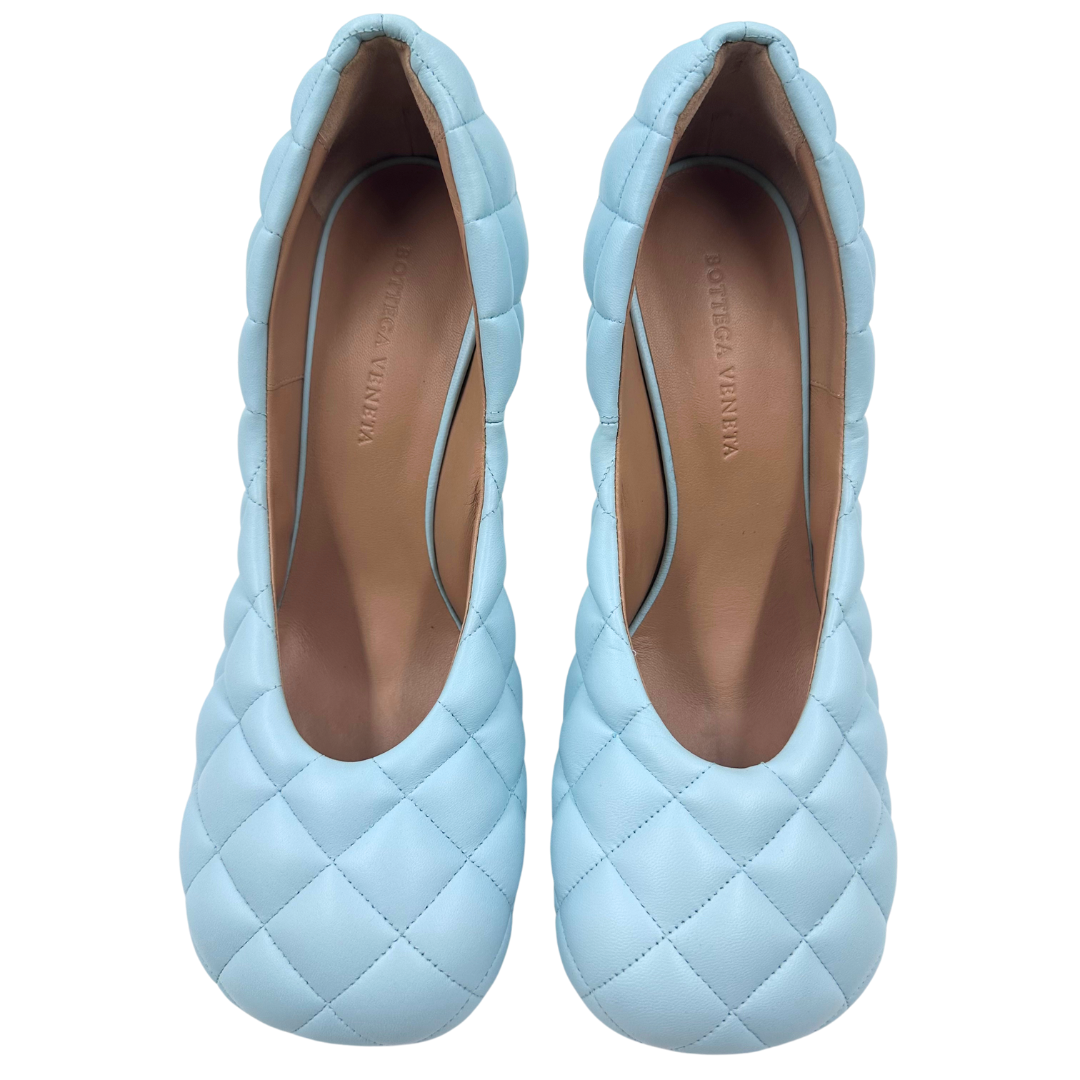 Bottega Veneta 9.5 Light Blue Pumps