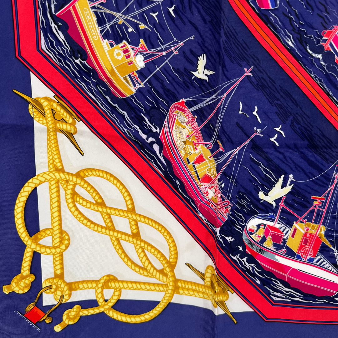 Retour de Peche Hermes Scarf by Francoise de la Perriere