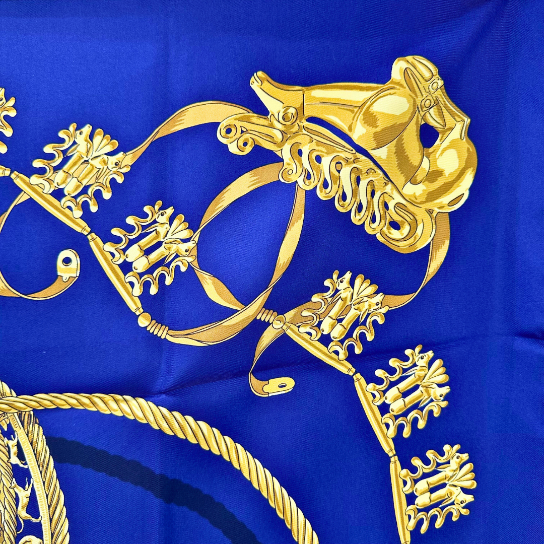 Hermes Silk Scarf Les Cavaliers D'Or by Vladimir Rybaltchenko