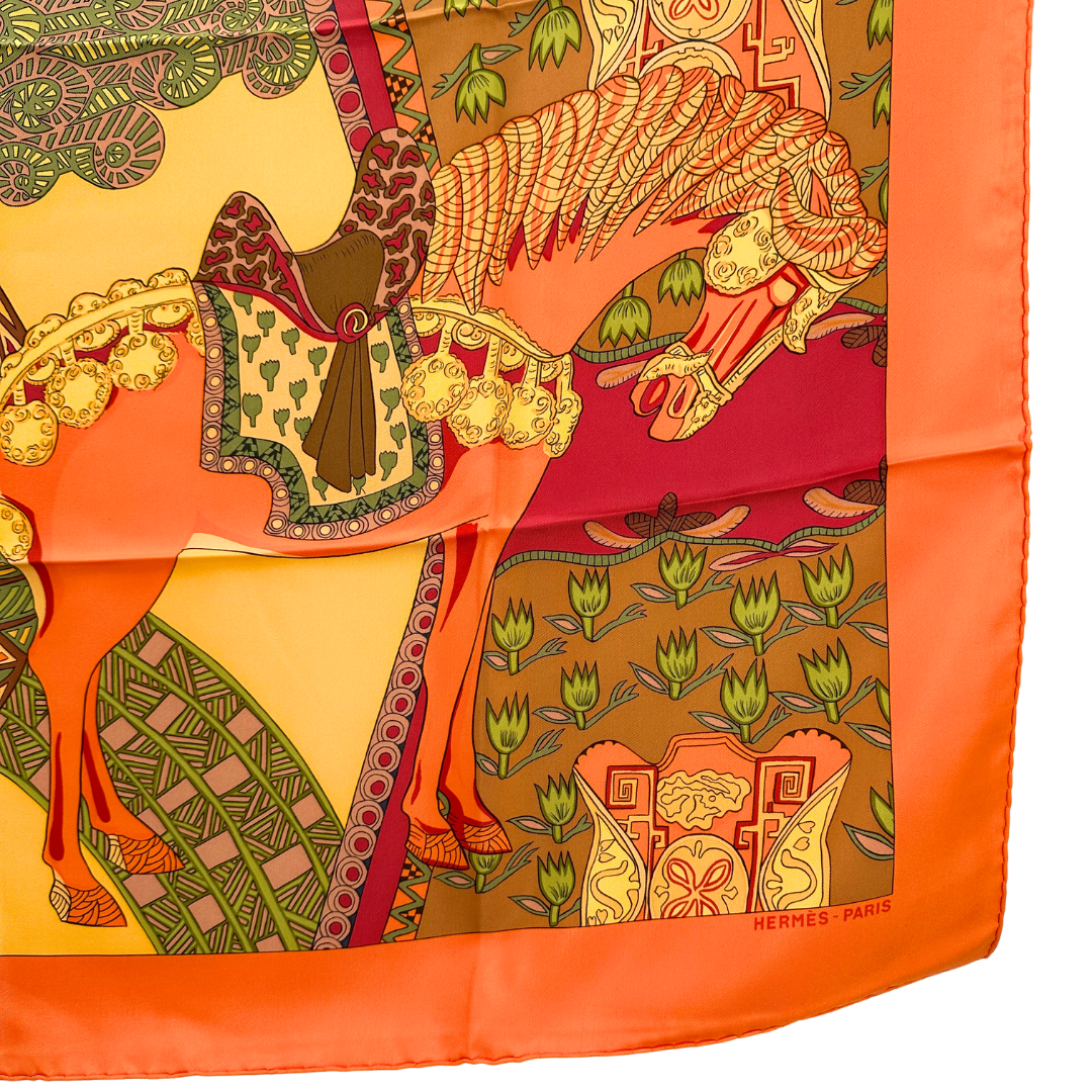 Hermes Scarf Art Des Steppes by Annie Faivre