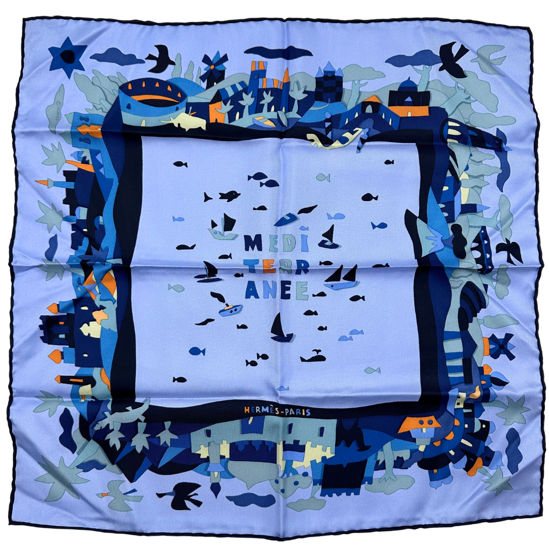 Hermes Rives de la Mediterranee Scarf