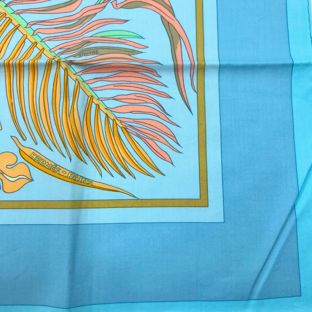 Hermes Scarf Gardiens des Arbres by Annie Faivre