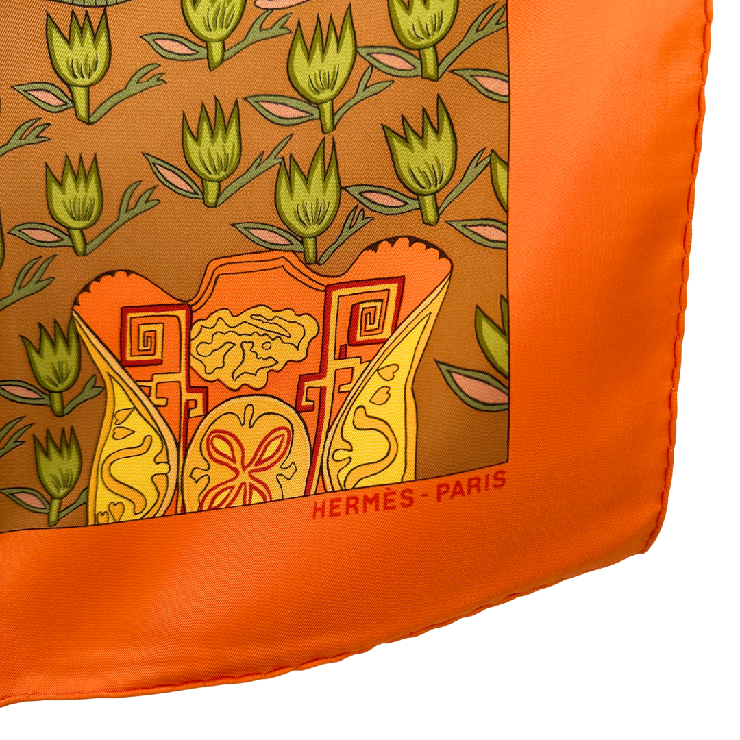 Hermes Scarf Art Des Steppes by Annie Faivre