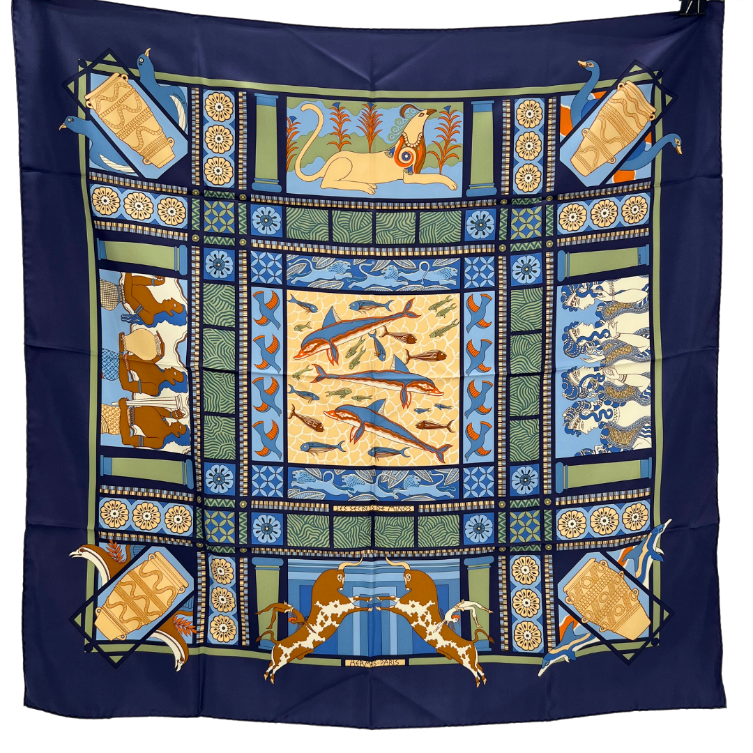 Les Secrets de Minos Hermes Silk Scarf by Sophie Koechlin