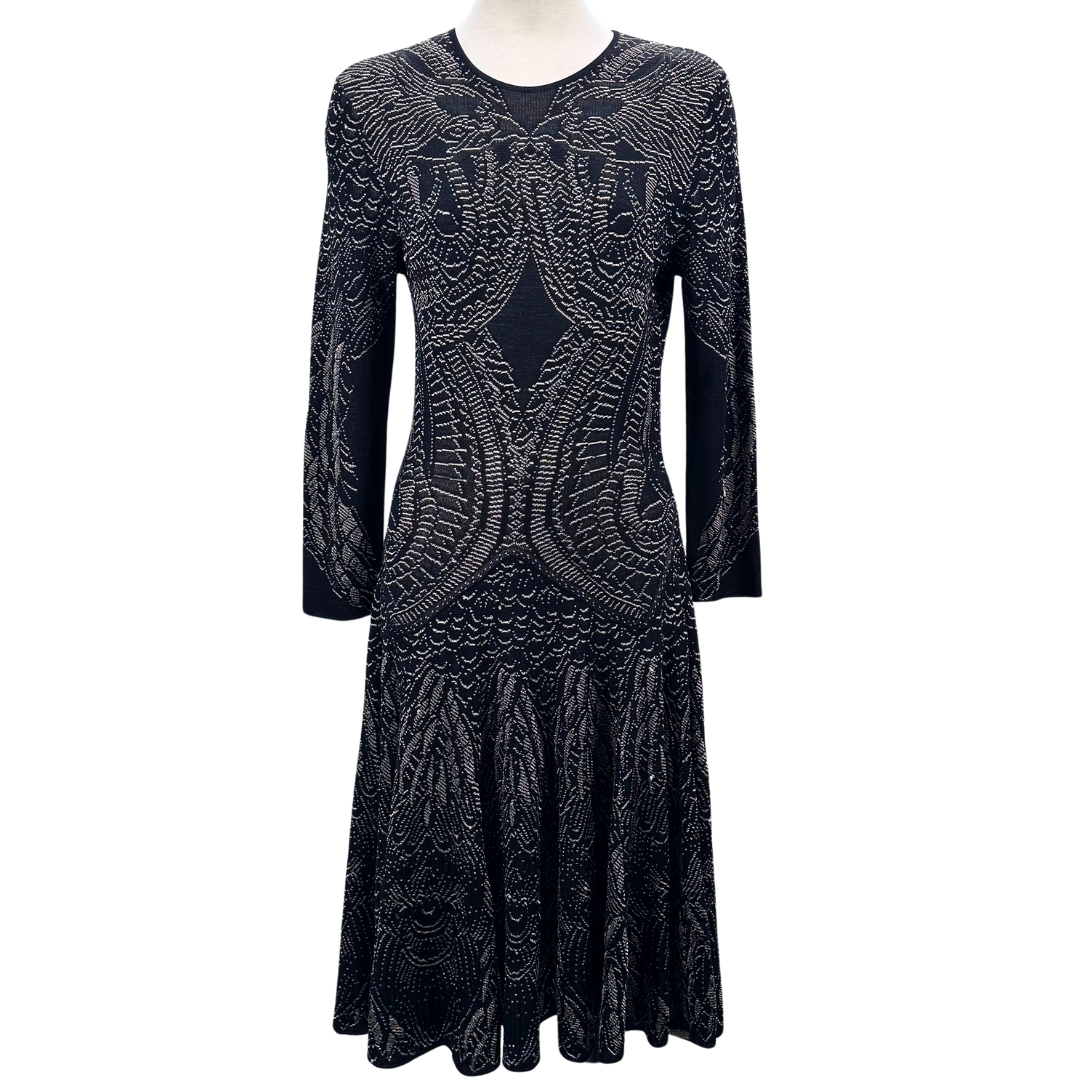 Alexander McQueen Black/Tan Dress