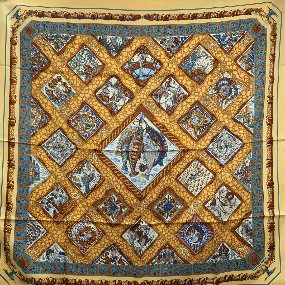 Hermes Scarf Mare Nostrum by Annie Faivre