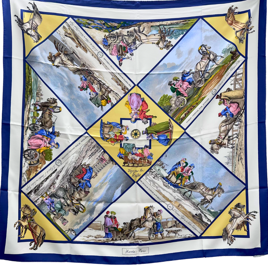 Voyages en Russie Hermes Scarf by Loic Dubigeon