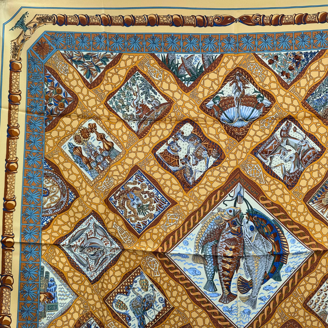 Hermes Scarf Mare Nostrum by Annie Faivre