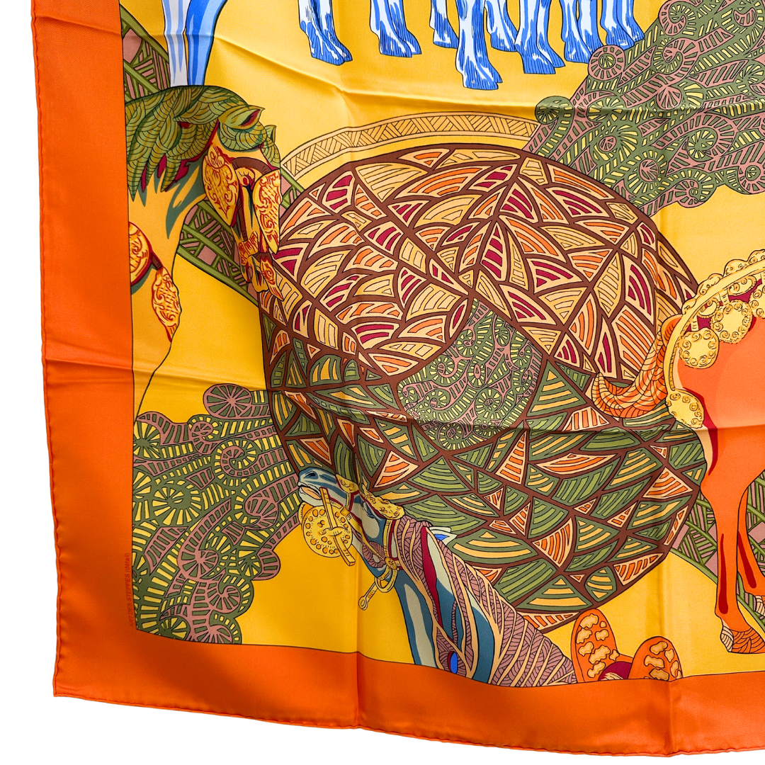 Hermes Scarf Art Des Steppes by Annie Faivre