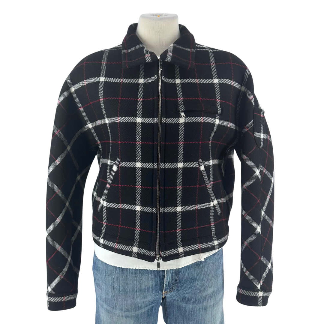 Courreges Black Check Jacket