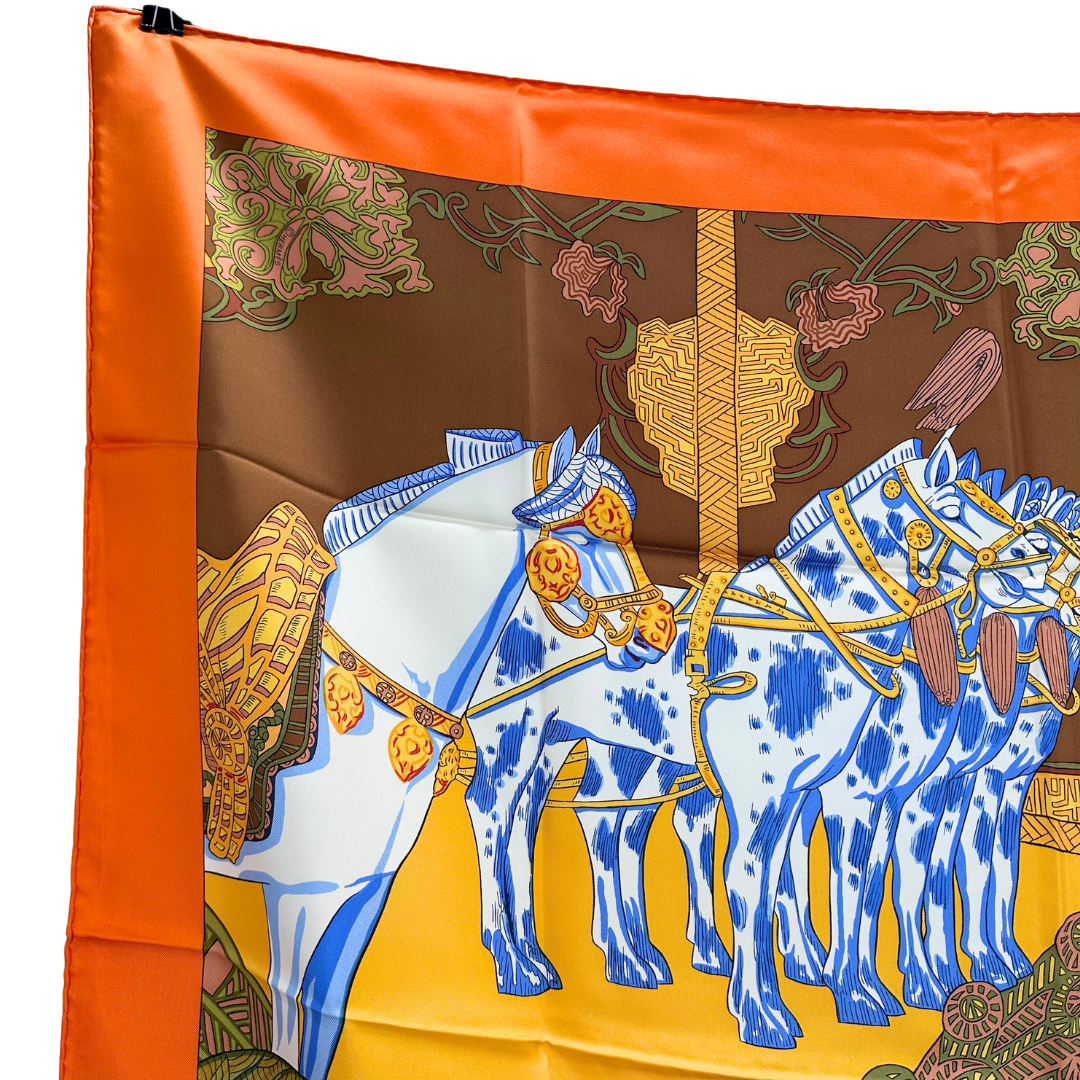 Hermes Scarf Art Des Steppes by Annie Faivre