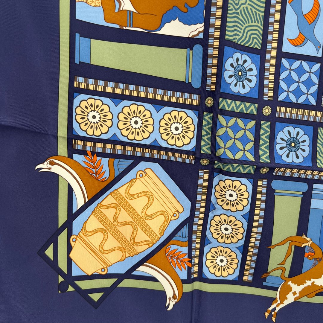 Les Secrets de Minos Hermes Silk Scarf by Sophie Koechlin