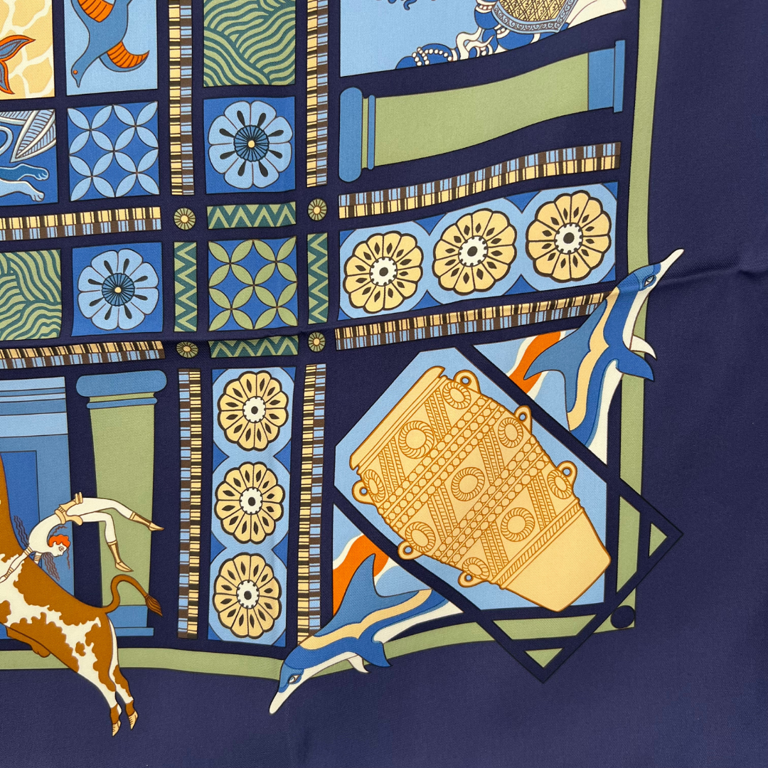 Les Secrets de Minos Hermes Silk Scarf by Sophie Koechlin