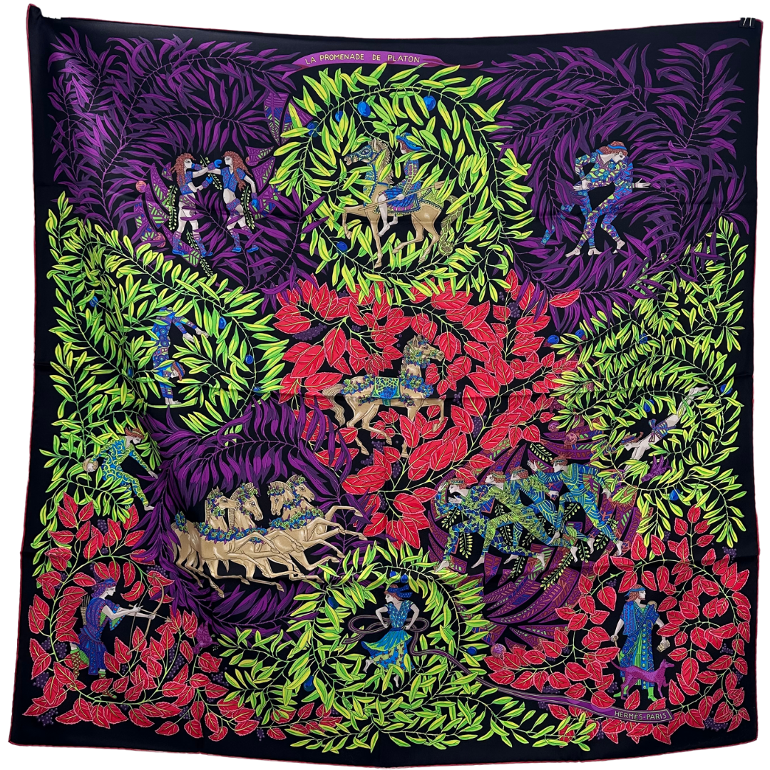 Hermes La Promenade De Platon Scarf