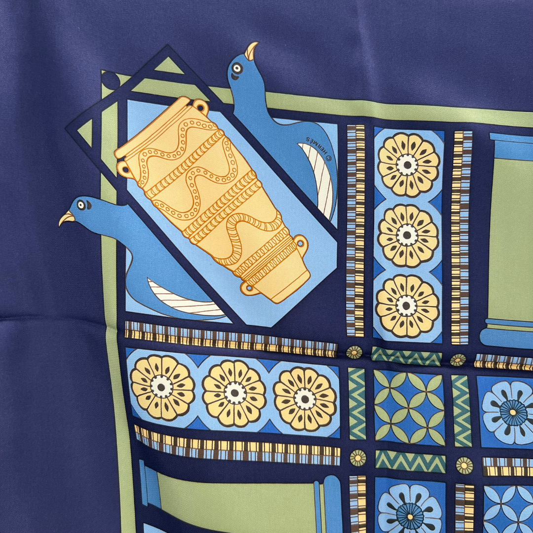 Les Secrets de Minos Hermes Silk Scarf by Sophie Koechlin