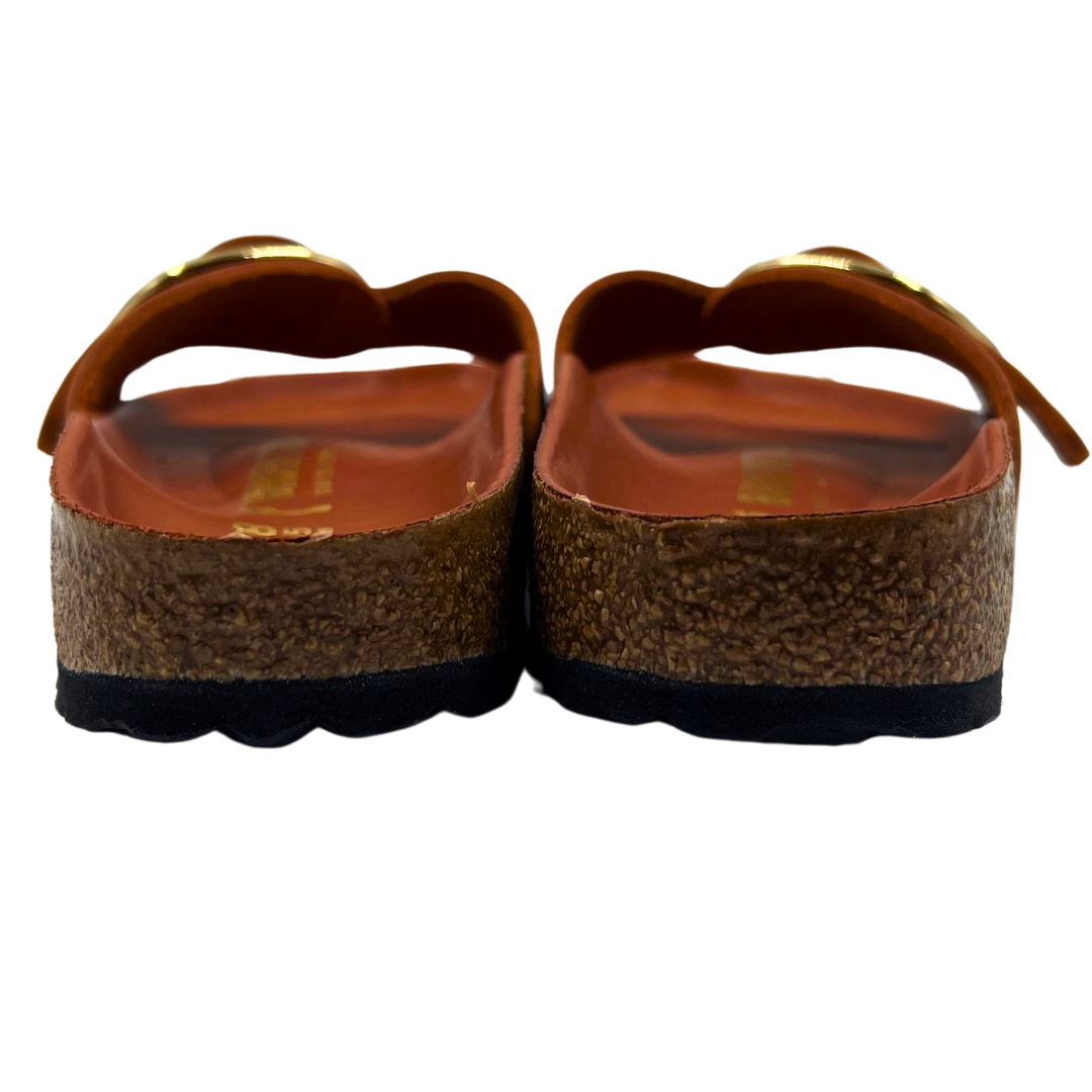 Birkenstock Burnt Orange Leather Flats