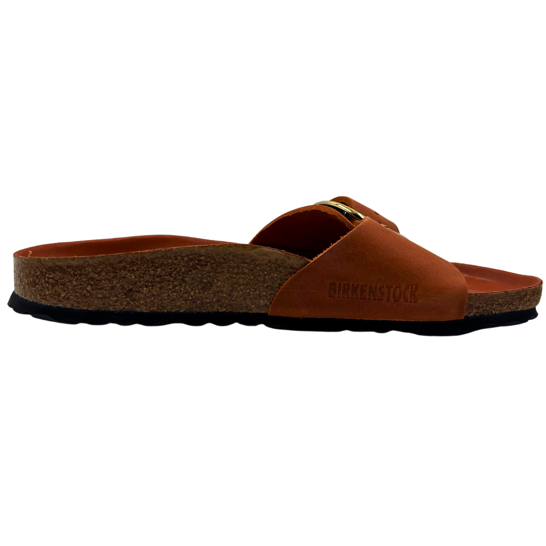 Birkenstock Burnt Orange Leather Flats