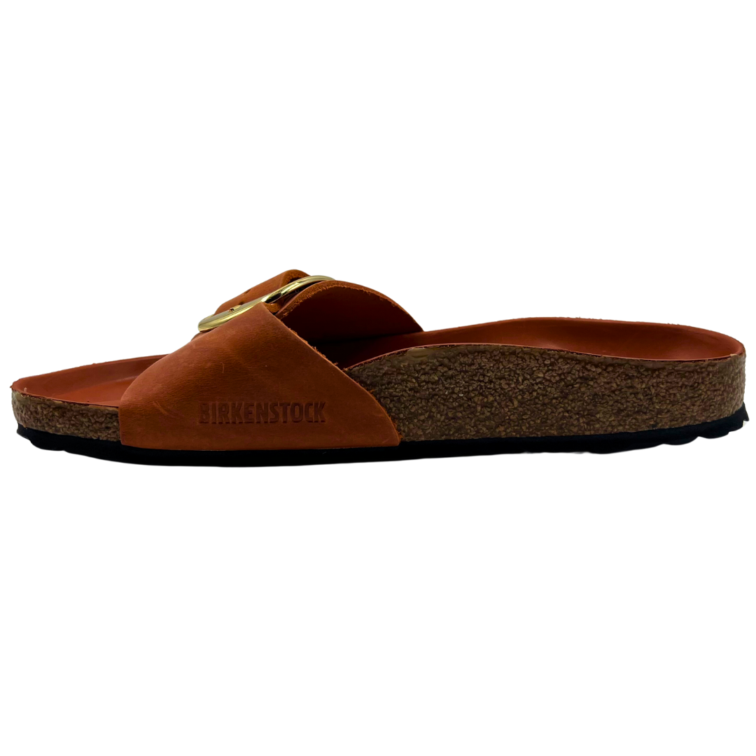 Birkenstock Burnt Orange Leather Flats