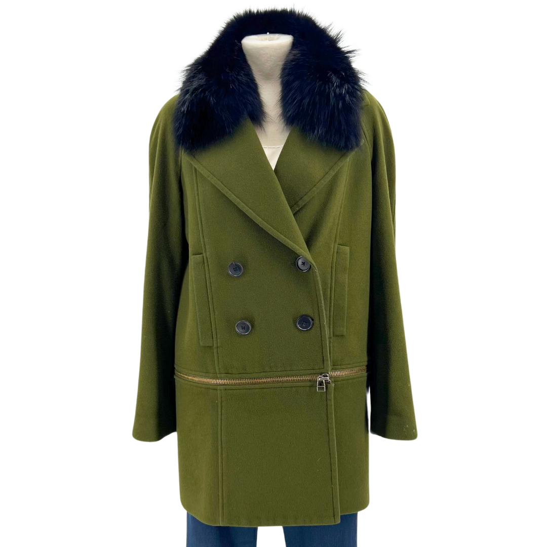 Veronica Beard Olive Coat