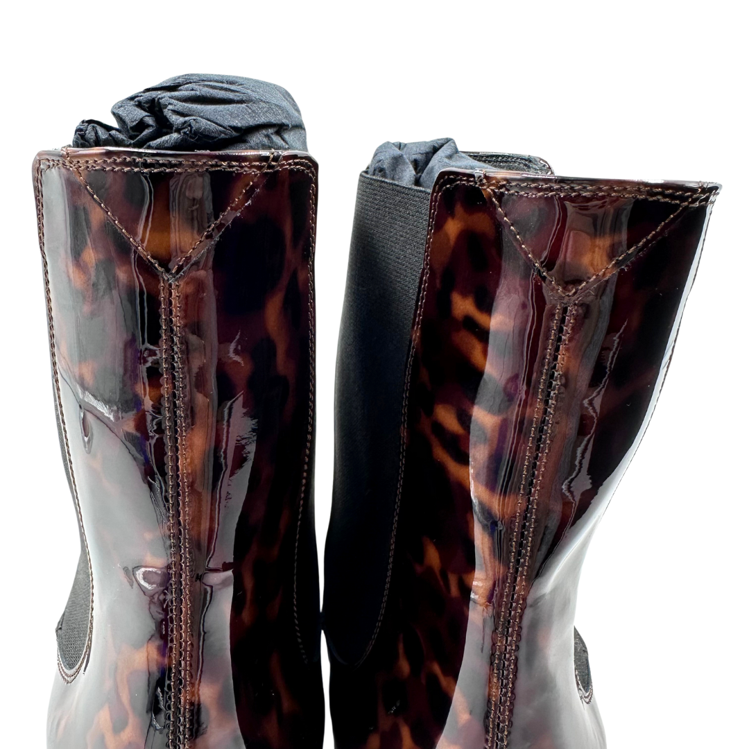 Saint Laurent 8 38 Bronze Leather Boots