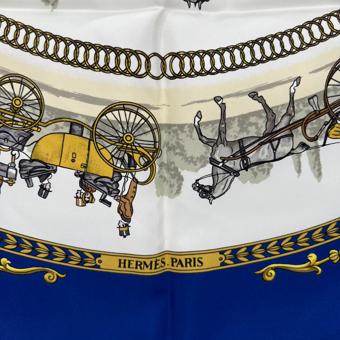 La Promenade de Longchamps Hermes Scarf By Philippe Ledoux