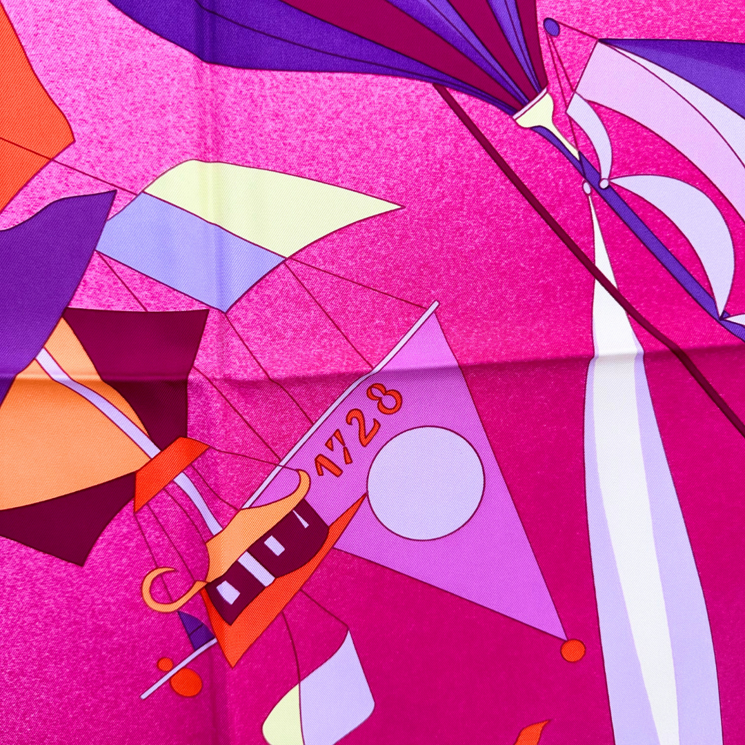 Hermes Scarf Les Folies Du Ciel by Loic Dubigeon