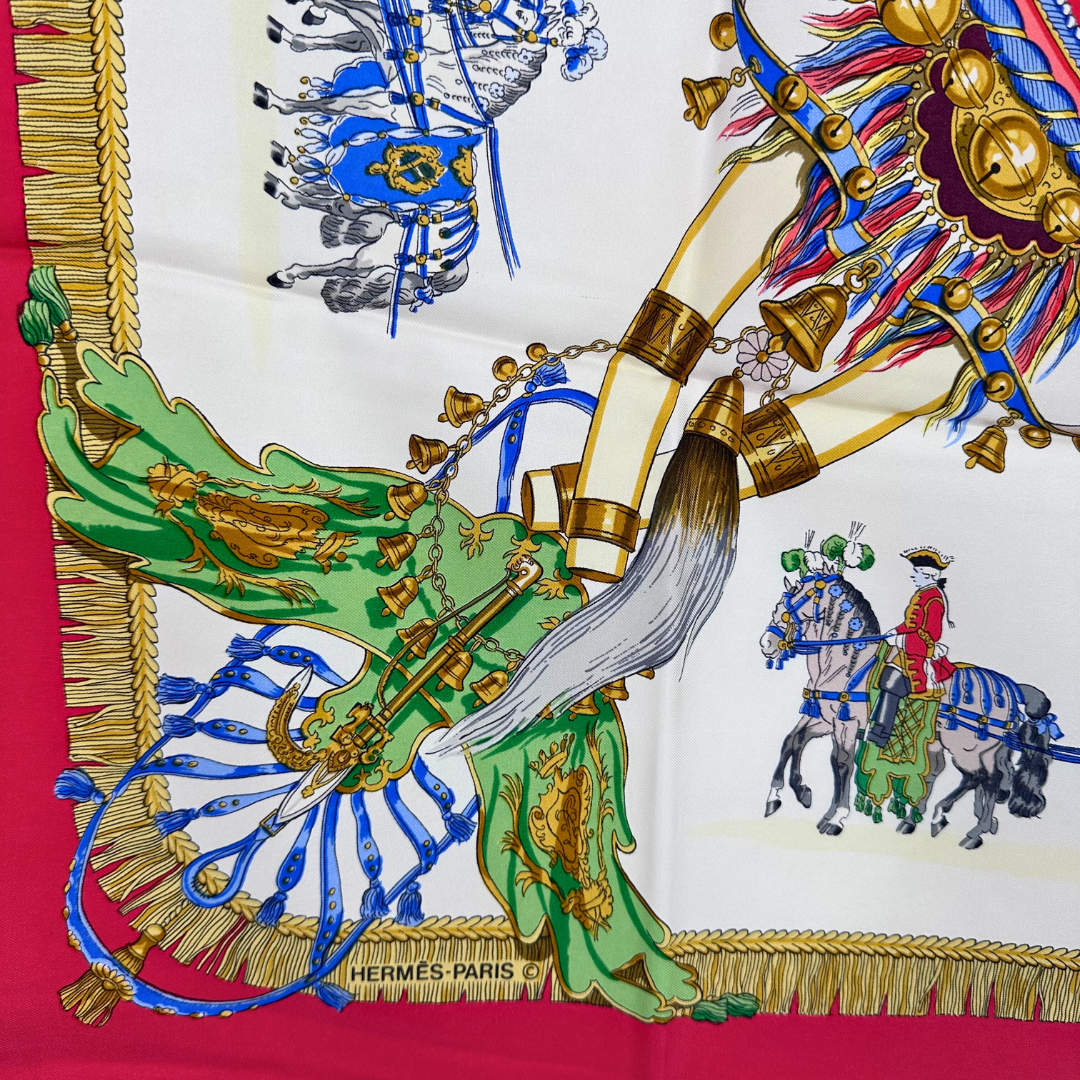 Caparacons de la France et de L'Inde Hermes Scarf by Philippe Ledoux