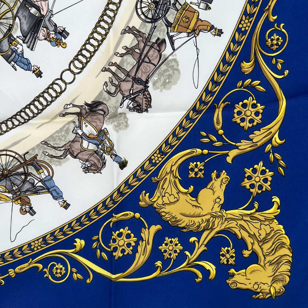 La Promenade de Longchamps Hermes Scarf By Philippe Ledoux