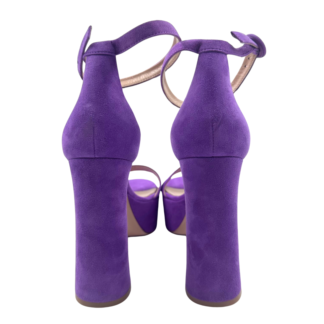 Gianvito Rossi 8 39 Purple Suede Heels