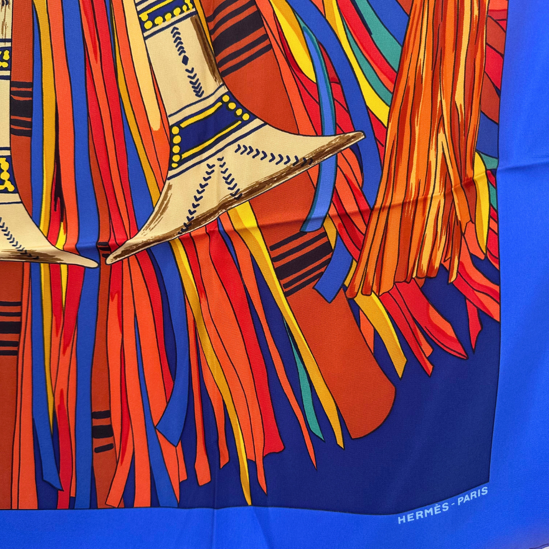 Hermes Scarf Cuirs Du Desert Detail by De La Pierre