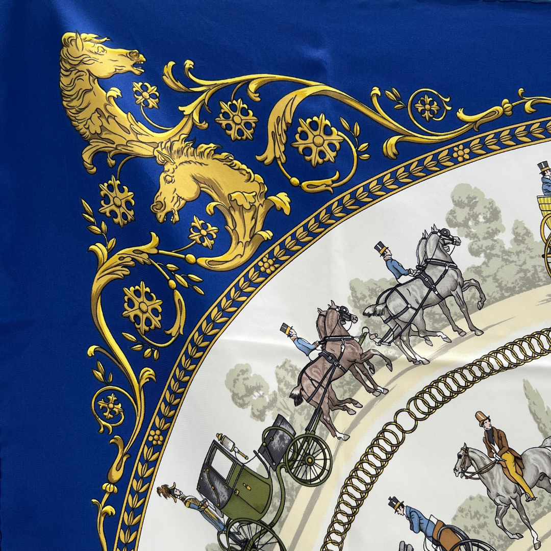 La Promenade de Longchamps Hermes Scarf By Philippe Ledoux