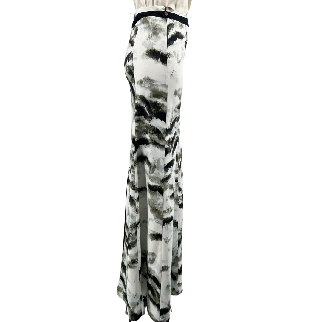 Just Cavalli White/Multi Maxi Skirt