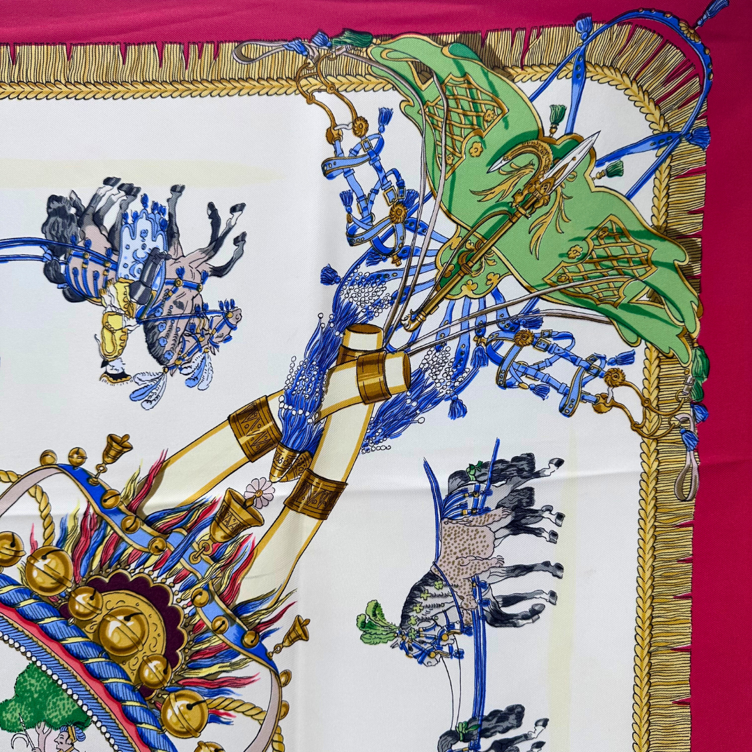 Caparacons de la France et de L'Inde Hermes Scarf by Philippe Ledoux