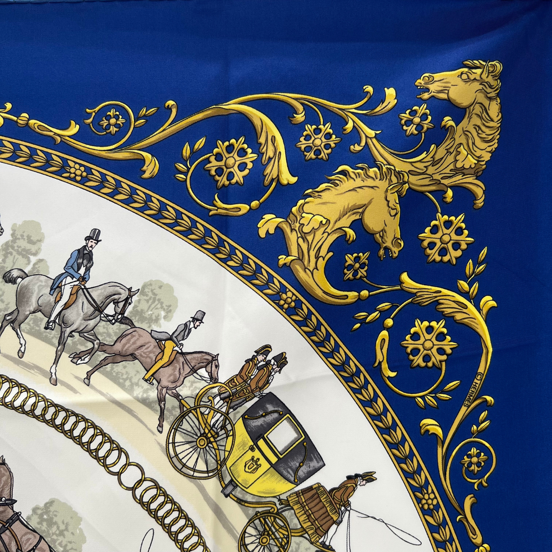 La Promenade de Longchamps Hermes Scarf By Philippe Ledoux