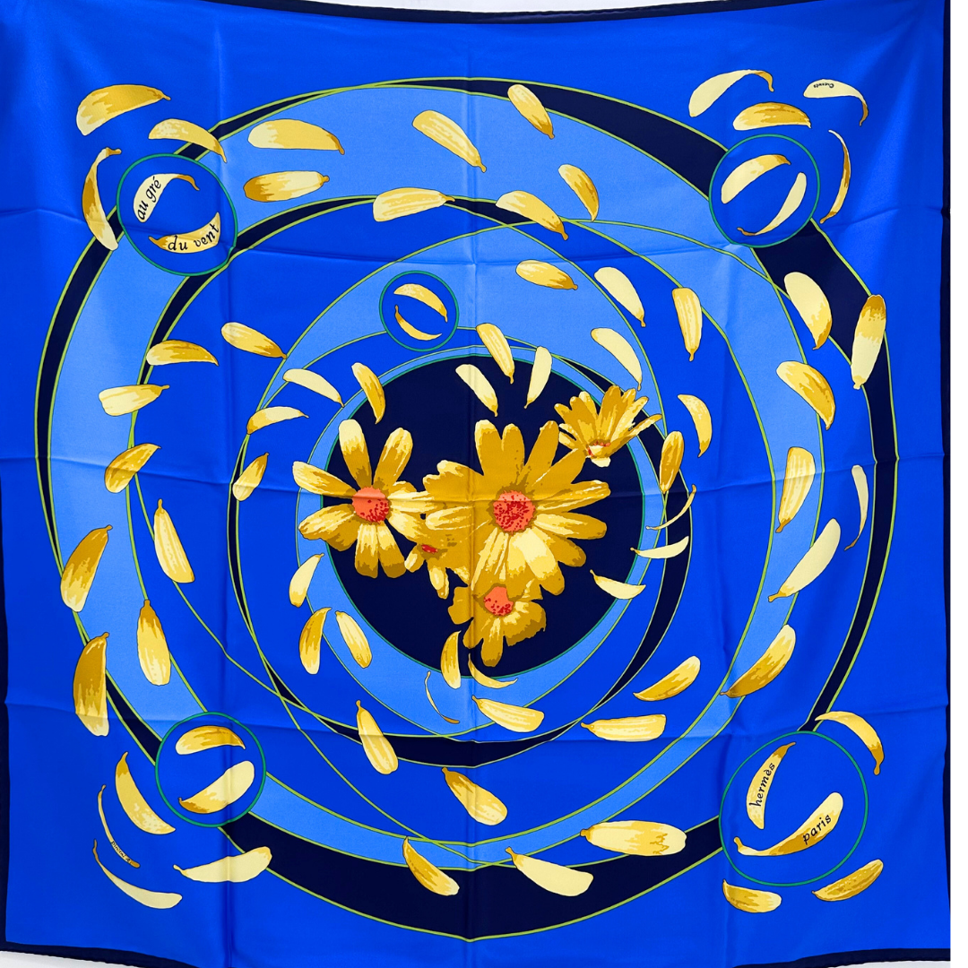 Au Gre du Vent Hermès Silk Scarf by Dimitri Rybaltchenko