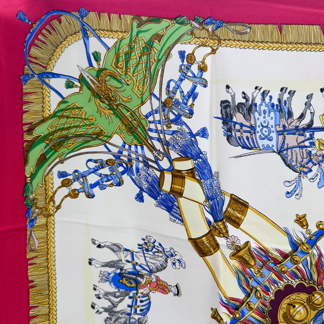 Caparacons de la France et de L'Inde Hermes Scarf by Philippe Ledoux