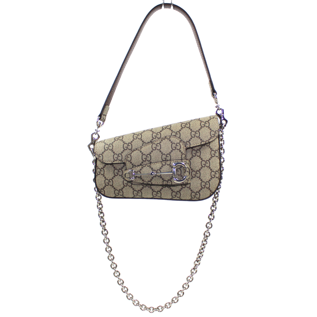 Gucci mini Horsebit-detail shoulder bag - Silver