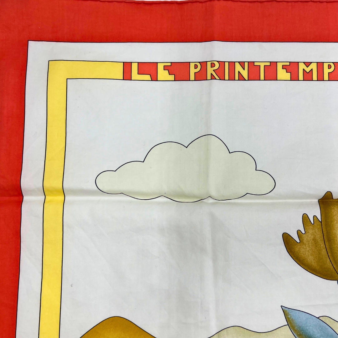 Hermes Scarf Le Printemps by Joachim Metz