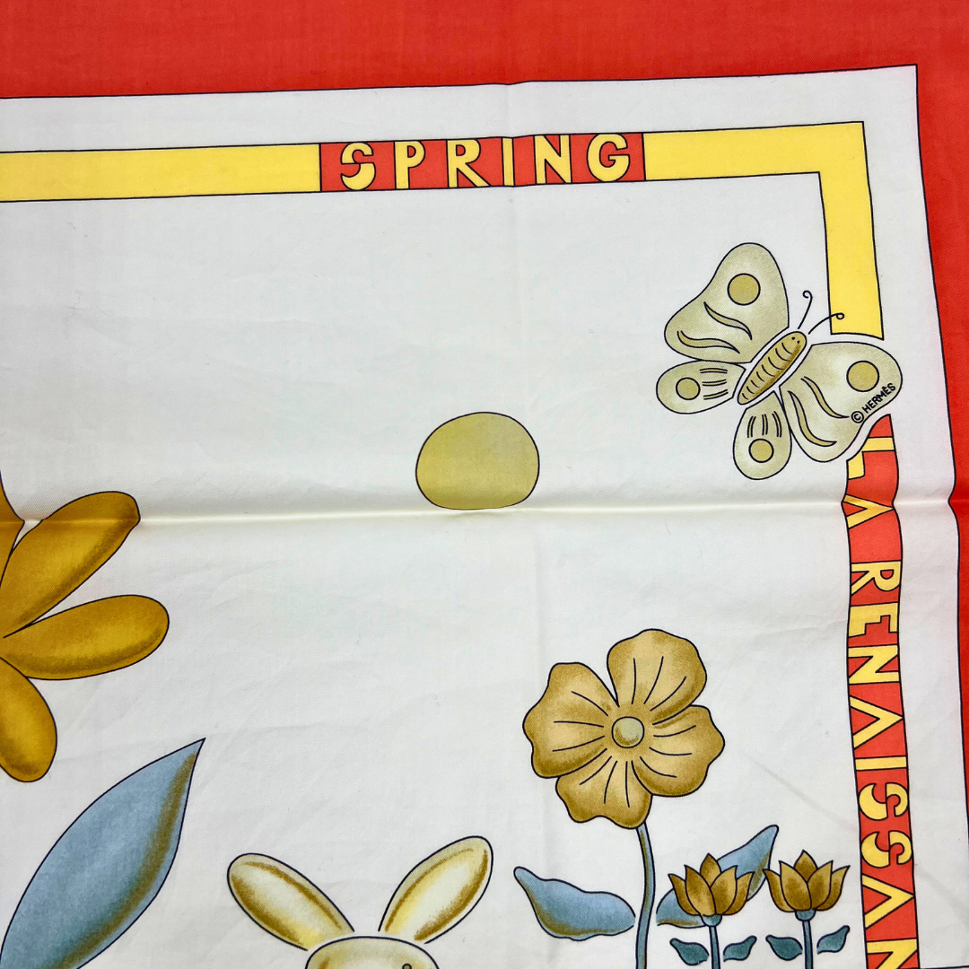 Hermes Scarf Le Printemps by Joachim Metz