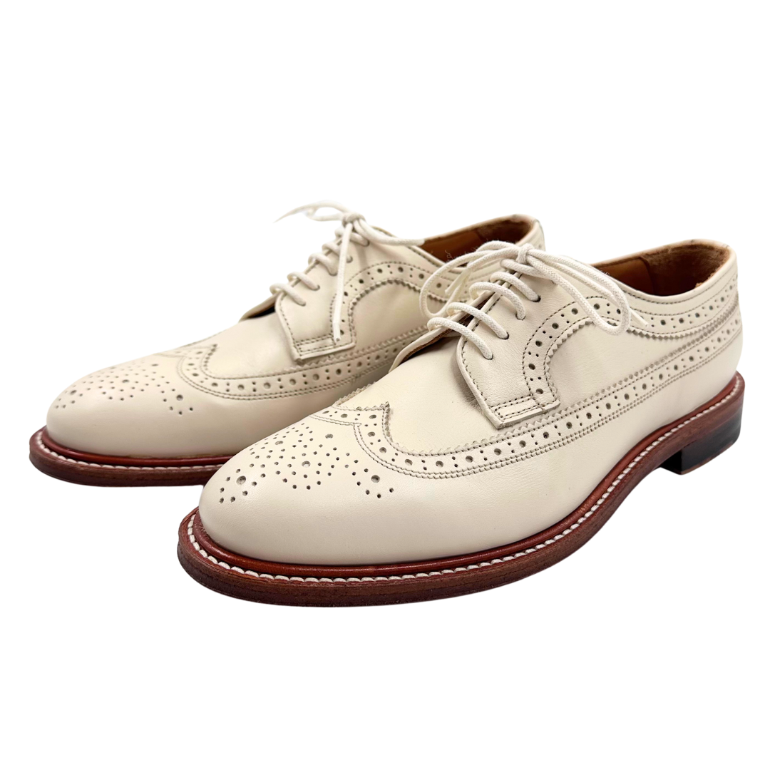 Banana Republic 7 Ivory Leather Oxfords