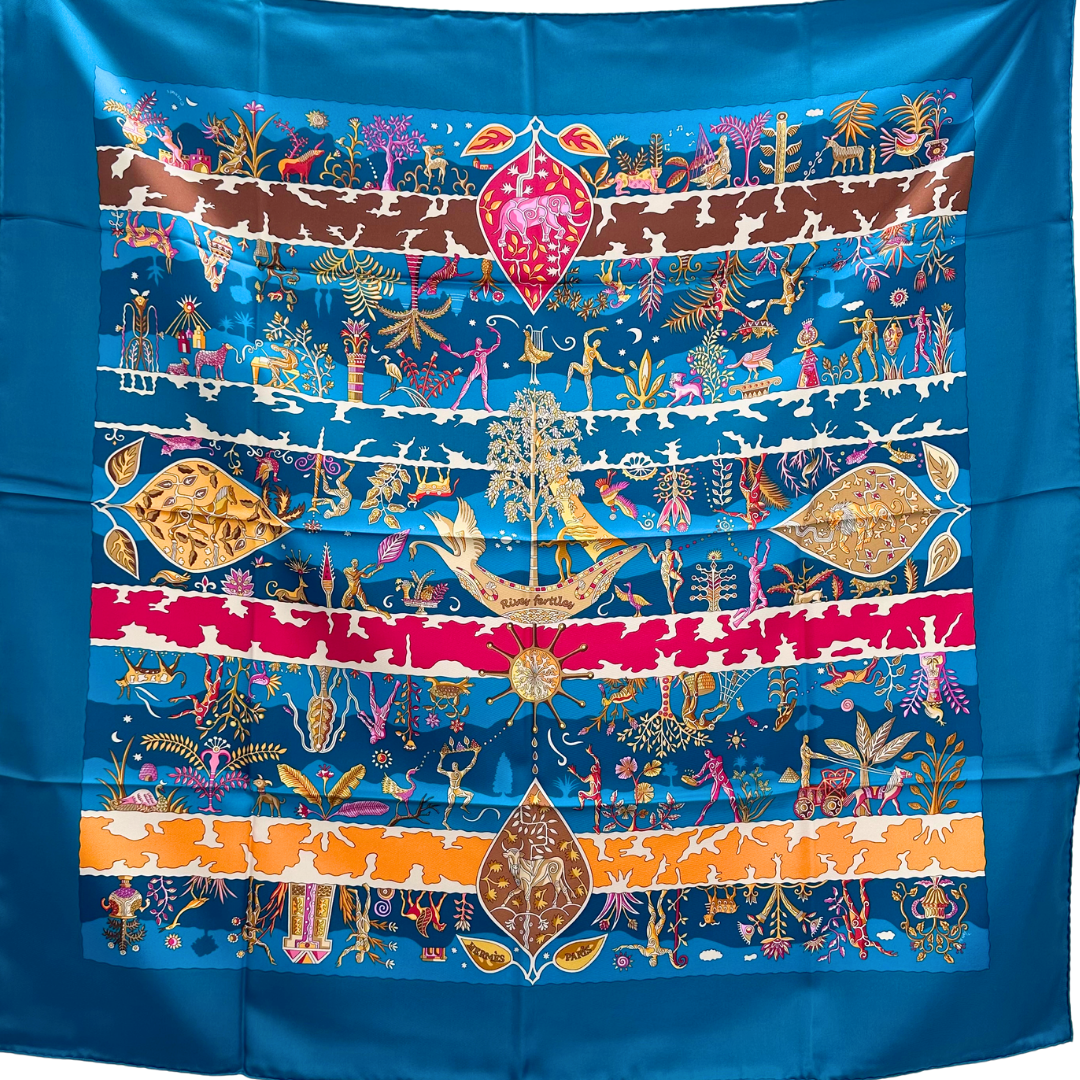 Hermes Rives Fertiles Scarf