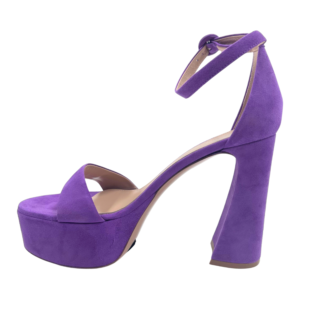 Gianvito Rossi 8 39 Purple Suede Heels