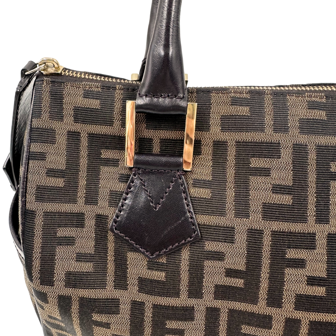 Fendi Zucca Boston Bag