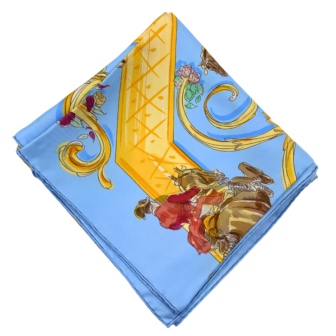 Hermes Ecole Portugaise d'Art Equestre Silk Scarf by Philippe Dumas